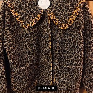 Ivy Jane Leopard Print Jacket with Yellow Accents